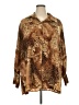 Ashley Stewart Animal Print Brown 3/4 Sleeve Blouse Size 22 - photo 1