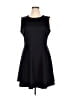 Daisy Fuentes Solid Black Cocktail Dress Size XL - photo 1
