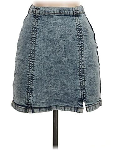 Celebrity Pink Denim Skirt (view 1)