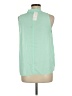 Appraisal 100% Polyester Green Sleeveless Blouse Size M - photo 2