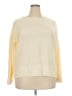 Lularoe 100% Acrylic Color Block Yellow Pullover Sweater Size 22 - 24 - photo 1