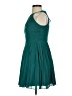 Teeze Me 100% Polyester Solid Teal Cocktail Dress Size 3 - 4 - photo 5