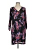 Allison Joy 100% Polyester Print Black Casual Dress Size S - photo 1