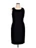 Anne Klein Solid Black Cocktail Dress Size 14 - photo 1