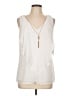 Thalia Sodi 100% Polyester Ivory Sleeveless Blouse Size L - photo 1