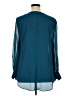 Jennifer Lopez 100% Polyester Teal Long Sleeve Blouse Size XL - photo 2