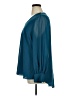 Jennifer Lopez 100% Polyester Teal Long Sleeve Blouse Size XL - photo 5