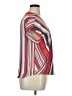 W5 100% Polyester Stripes Red Short Sleeve Blouse Size XL - photo 4