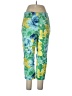Lands' End Floral Green Active Pants Size 12 - photo 1