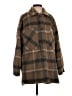 Lucky Brand 100% Polyester Plaid Brown Coat Size S - photo 1