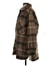 Lucky Brand 100% Polyester Plaid Brown Coat Size S - photo 5