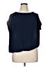 a.n.a. A New Approach 100% Polyester Blue Short Sleeve Top Size 1X - photo 1