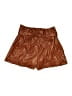 Express 100% Polyurethane Metallic Brown Shorts Size XL - photo 1