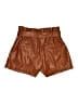 Express 100% Polyurethane Metallic Brown Shorts Size XL - photo 2