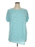Chico's Stars Teal Short Sleeve T-Shirt Size XL (3) - photo 1