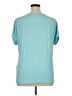 Chico's Stars Teal Short Sleeve T-Shirt Size XL (3) - photo 2