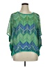 New Directions 100% Polyester Green Poncho Size XL - photo 1
