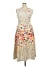 Unbranded Floral Tan Cocktail Dress Size XXL - photo 2