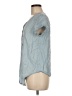 Harper Blue Short Sleeve Blouse Size M - photo 5