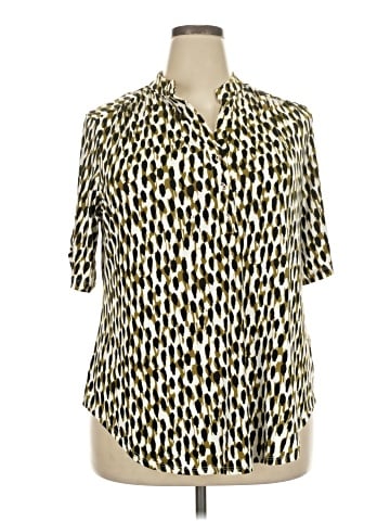 Perseption Concept Short Sleeve Blouse (view 1)
