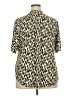 Perseption Concept Print Gold Short Sleeve Blouse Size 2X - photo 2