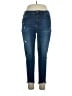 Nicole Miller New York Solid Blue Jeans Size 14 - photo 1