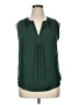Ann Taylor LOFT Green Sleeveless Blouse Size XL - photo 1