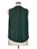 Ann Taylor LOFT Green Sleeveless Blouse Size XL - photo 2