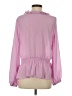 Gibson 100% Polyester Solid Pink 3/4 Sleeve Blouse Size S - photo 2