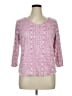 Chico's Tweed Pink 3/4 Sleeve T-Shirt Size XL - photo 1