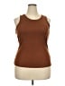 Unbranded Brown Sleeveless T-Shirt Size 2X - photo 1