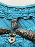 BLOOMCHIC 100% Cotton Solid Teal Shorts Size 22 - photo 3