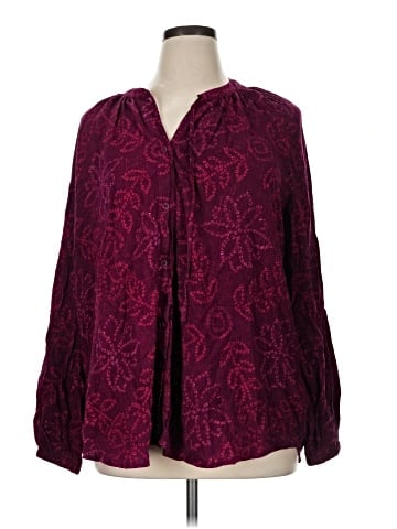 Terra & Sky Long Sleeve Blouse (view 1)