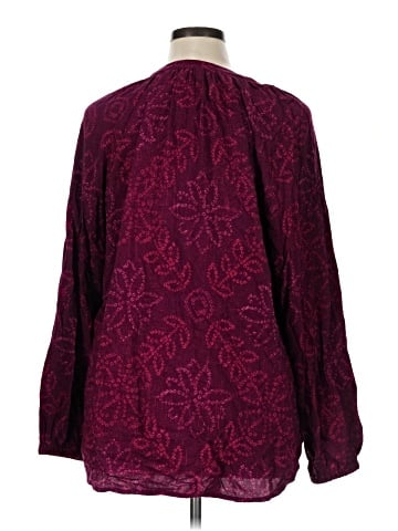 Terra & Sky Long Sleeve Blouse (view 2)