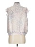Express 100% Polyester Silver Sleeveless Blouse Size L - photo 2