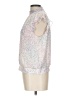 Express 100% Polyester Silver Sleeveless Blouse Size L - photo 5