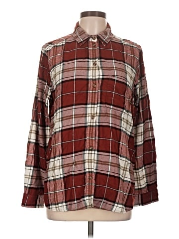 American Eagle Outfitters Long Sleeve Button-Down Shirt (view 1)