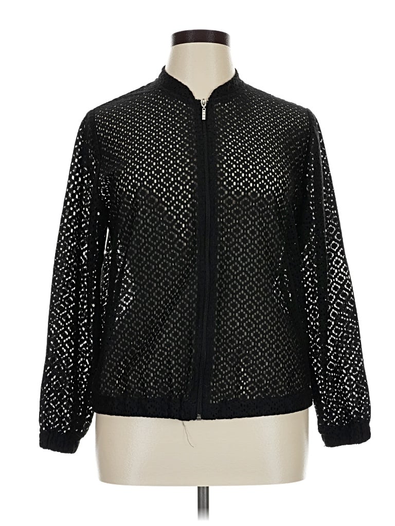 Pre-owned Allison Daley Track Jacket In Black