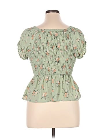 No Comment Short Sleeve Blouse (view 2)