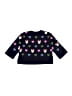Baby Gap 100% Cotton Hearts Blue Pullover Sweater Size 3 - photo 2