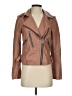 Reiss 100% Leather Brown Leather Jacket Size 4 - photo 1