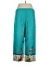 Chico's Design 100% Linen Tropical Teal Linen Pants Size Lg (2) - photo 2