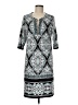 Studio One Print Teal Casual Dress Size M - photo 1
