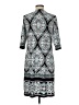 Studio One Print Teal Casual Dress Size M - photo 2
