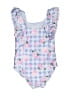 Disney Checkered-gingham Blue One Piece Swimsuit Size 3T - photo 2