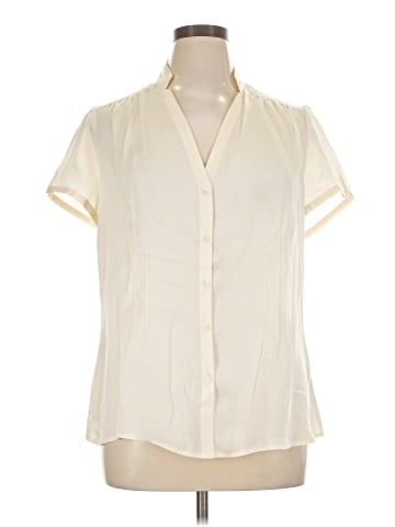 Alfani Short Sleeve Silk Top (view 1)
