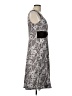 Perceptions Paisley Gray Cocktail Dress Size L - photo 4