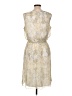 The Limited 100% Polyester Paisley Ivory Cocktail Dress Size L - photo 2