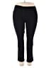 89th & Madison Solid Black Active Pants Size 18 - photo 1