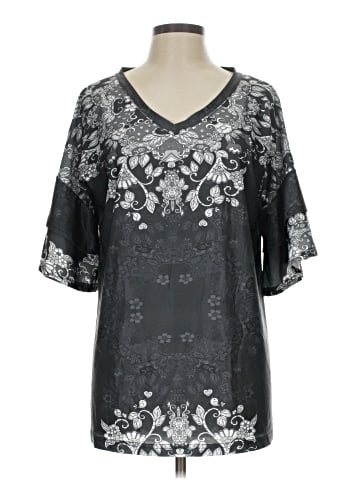 Lily by Firmiana Short Sleeve Blouse (view 1)